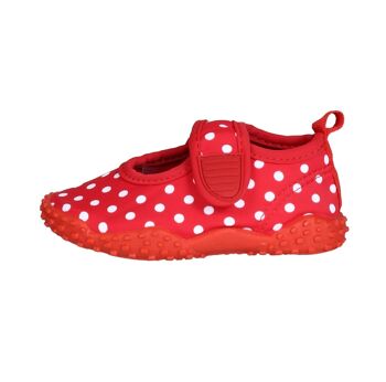 Aqua chaussures à pois - rouge 1