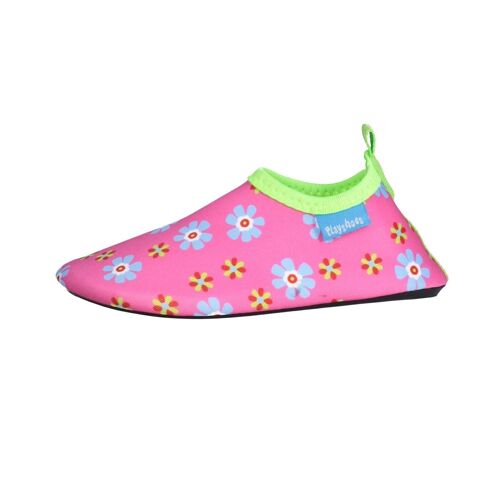 Barfuß-Schuh Blumen -pink