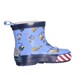 Bottes en caoutchouc demi-arbre chantier de construction -bleu 3