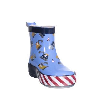 Bottes en caoutchouc demi-arbre chantier de construction -bleu 4