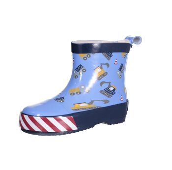 Bottes en caoutchouc demi-arbre chantier de construction -bleu 6