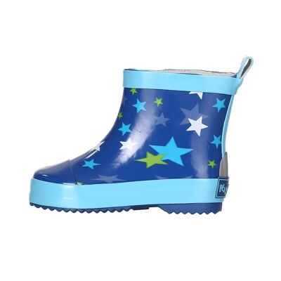 Star blue rubber boots half shaft