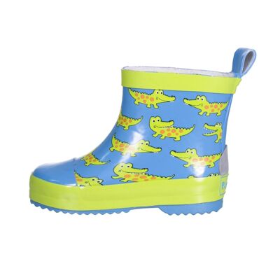 Wellington boots half shaft crocodile -blue