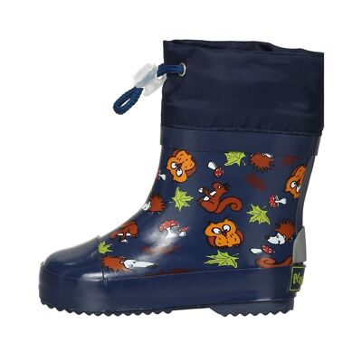 Wellington boots half shaft forest animals fed -marine