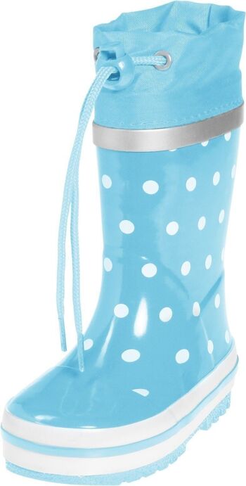 Bottes Wellington points -turquoise 1