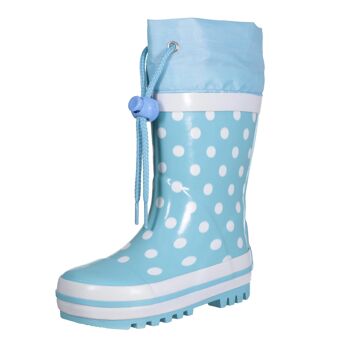 Bottes Wellington points -turquoise 6