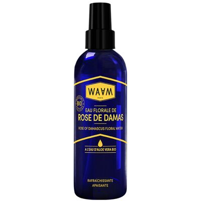 WAAM Cosmetics – Damaszener-Rosenblütenwasser – Beruhigend und erfrischend – 200 ml