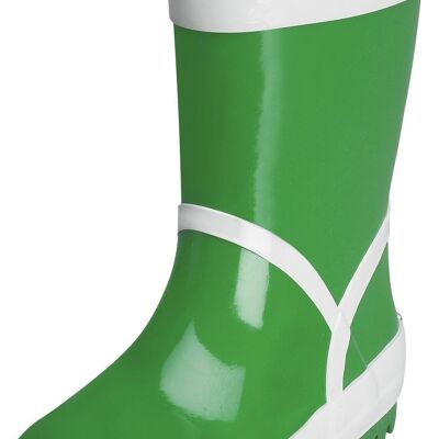 Solid green rubber boots