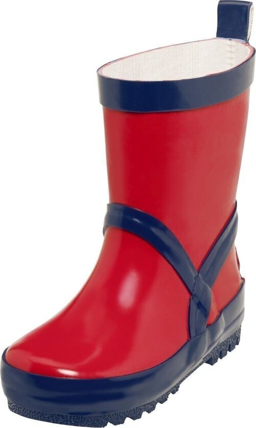 Gummistiefel uni -rot/marine