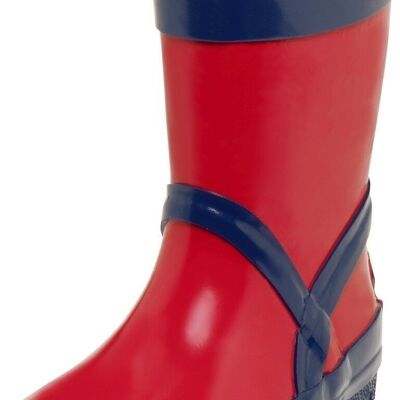 Wellington boots plain red / marine