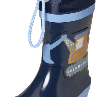 Rubber boots construction site -blue