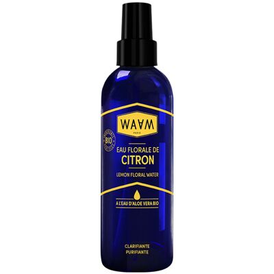 WAAM Cosmetics – ORGANIC Lemon Floral Water – Clarifying and Purifying – 200ml