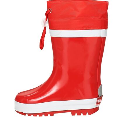 Basic lined rubber boots - red