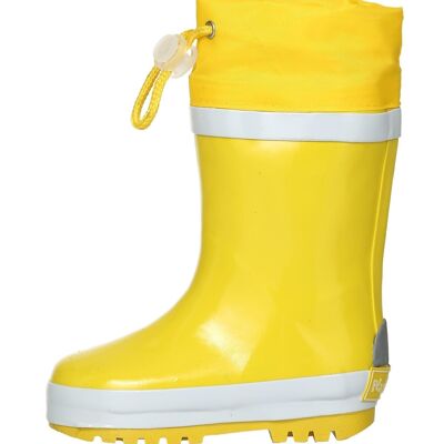 Basic lined rubber boots - yellow / navy blue