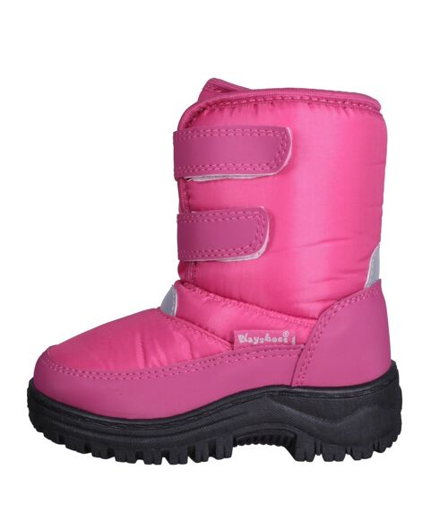 Winter-Bootie mit Klettverschluss -pink