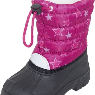 Winter-Bootie Sterne -pink