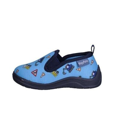 Chausson allover chantier - bleu