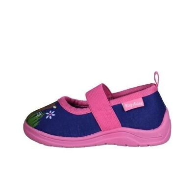 Deer slippers -navy/pink