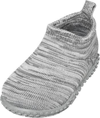 Chausson tricot -gris 1