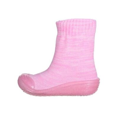 Chausson tricot -rose