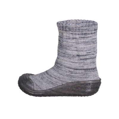 Pantofola in maglia -grigio