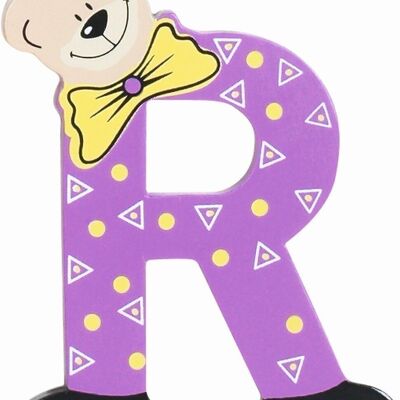 Decorative wooden letter -R