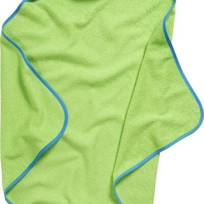 Terry cloth hooded towel turtle -green 100x100