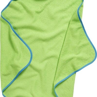 Toalla de rizo con capucha tortuga -verde 75x75