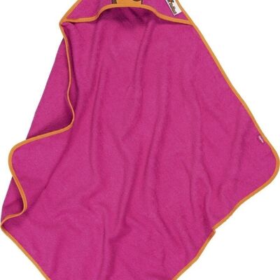 Terry cloth hooded towel DIE MAUS -pink 100x100