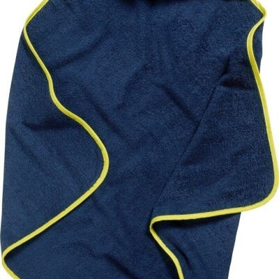Asciugamano in spugna con cappuccio vigili del fuoco -navy 100x100