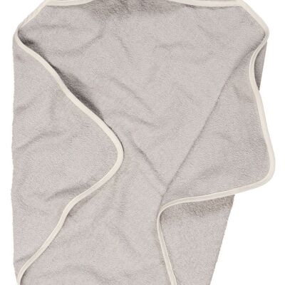 Terry cloth hooded towel elephant -grey 75x75