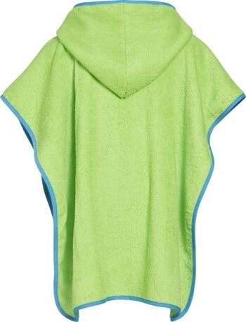 Poncho éponge tortue -vert L 2