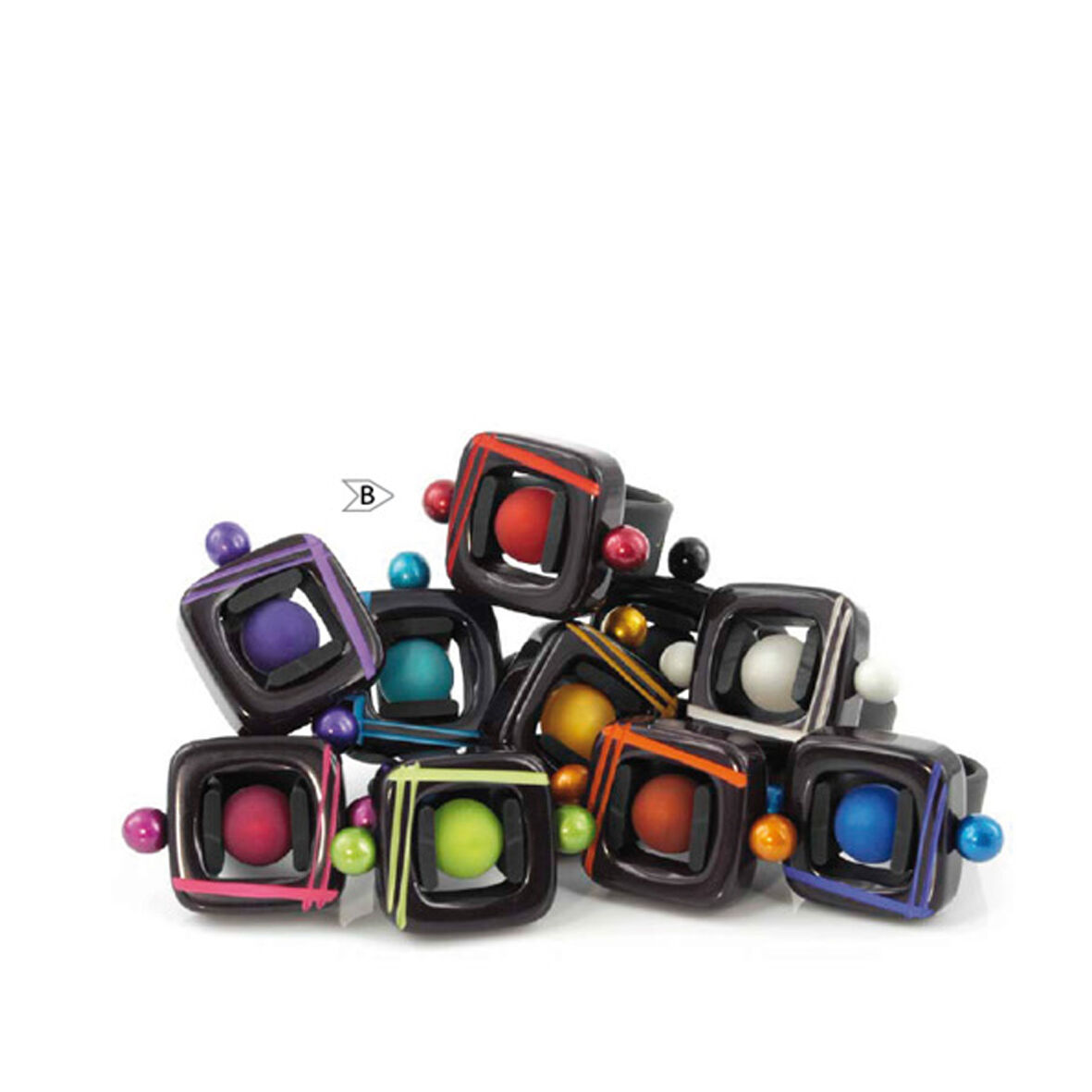 LAS VÉGAS | Lots de 5 bagues, taille M