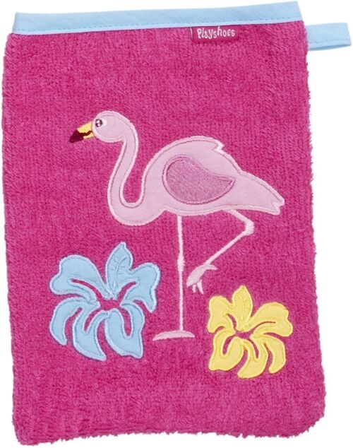 Frottee-Waschhandschuh Flamingo -pink