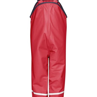 Rain dungarees textile lining -red
