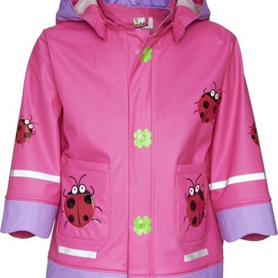 Regen-Mantel Glückskäfer -pink