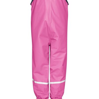 Fleece-Trägerhose -pink