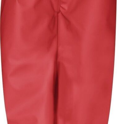 Fleece rain pants - red