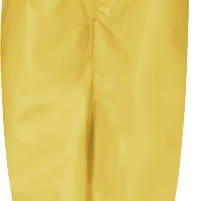Pantalone antipioggia in pile - giallo