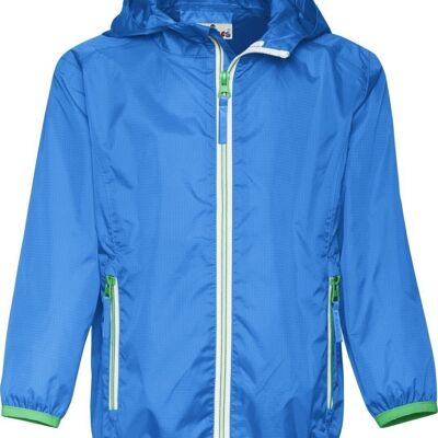 Rain jacket foldable -blue