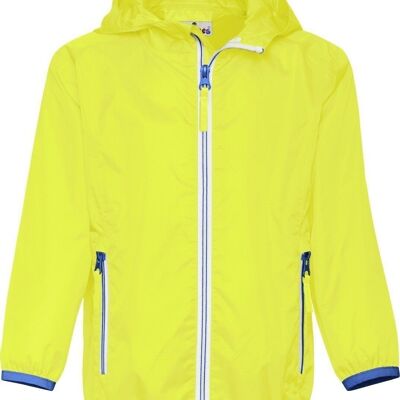Rain jacket foldable - neon yellow