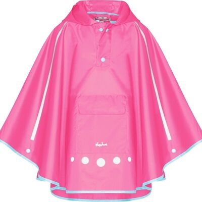 Foldable rain poncho -pink