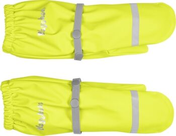 Gant de boue avec doublure polaire - jaune fluo 1