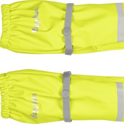 Mud glove with fleece lining - neon yellow