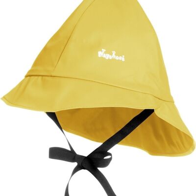 Rain hat, cotton lining -yellow