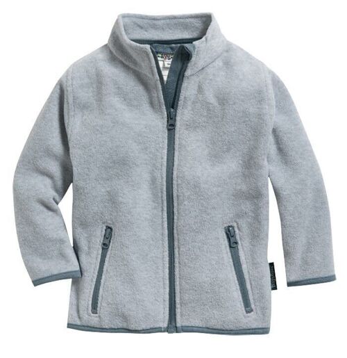 Fleece-Jacke -grau/melange