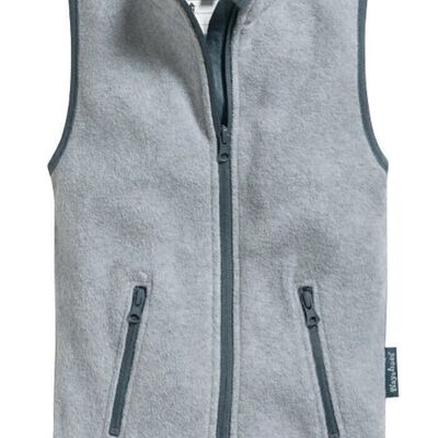 Fleece vest -grey/melange