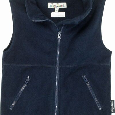 Gilet in pile - blu scuro