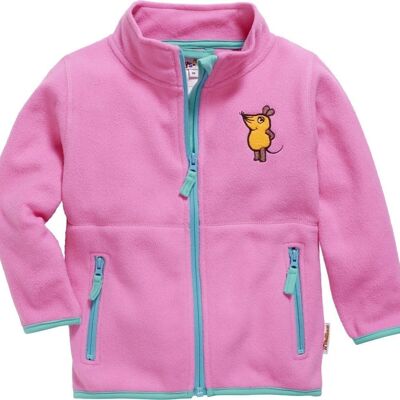 Fleece jacket DIE MAUS -pink