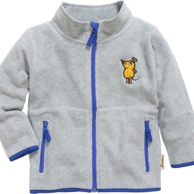 Fleece-Jacke DIE MAUS -grau/melange